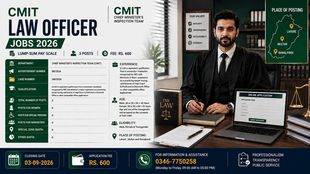 CMIT Law Officer Jobs 2026: Eligibility and Application Guide