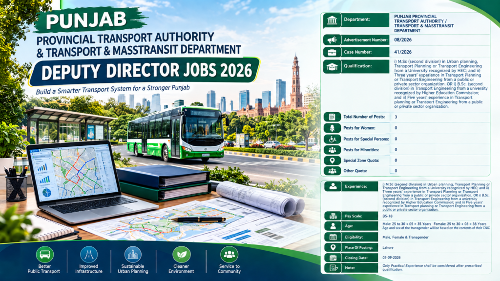 PPSC Deputy Director Jobs 2026: Complete Recruitment and Application Guide